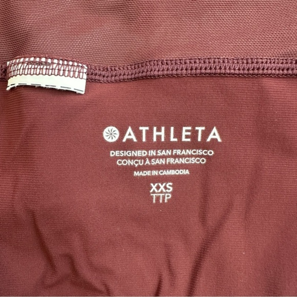 Athleta Square Neck Bra Cup Tankini Top 34B/C Hero Bloom Decadent Bottom XXS - Picture 10 of 15